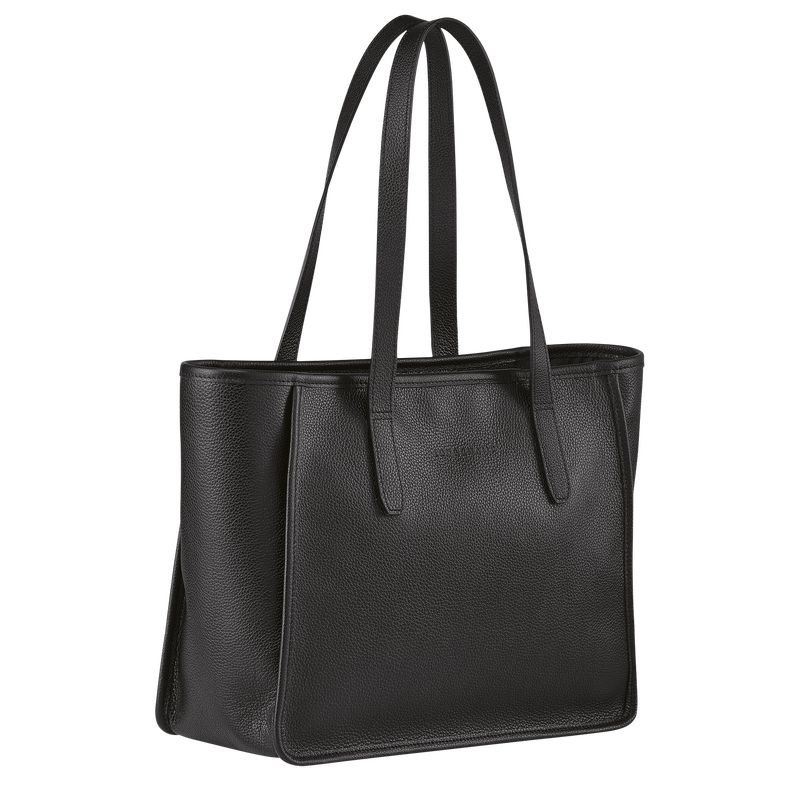 Bolsas Tote Longchamp Le Foulonné L Feminino Pretas | 6815-DZOHI