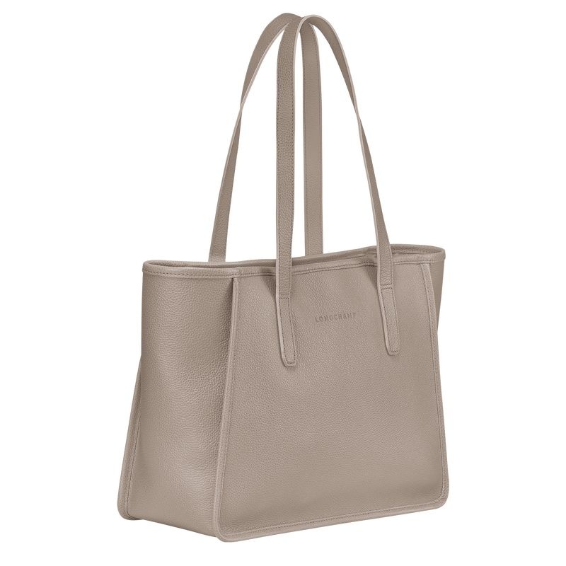 Bolsas Tote Longchamp Le Foulonné L Feminino Cinzentas | 0586-NKEXJ