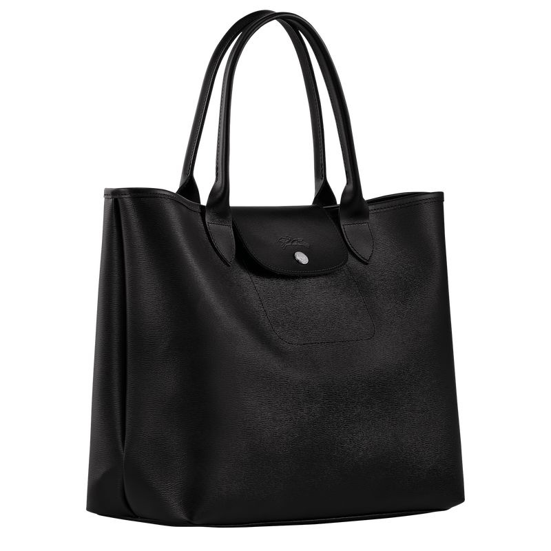 Bolsas Tote Longchamp Le Pliage City L Feminino Pretas | 4270-HXROF