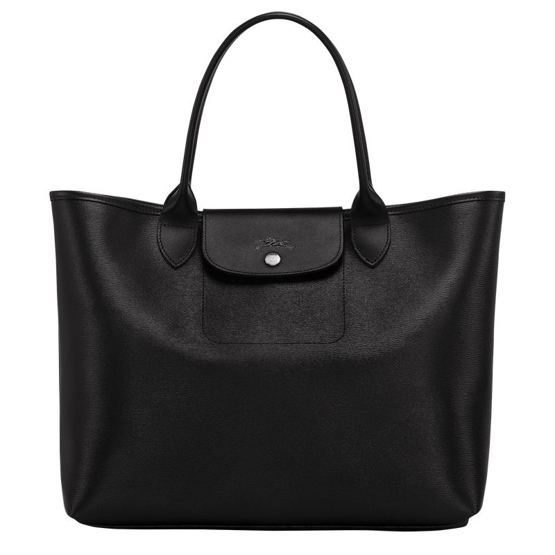 Bolsas Tote Longchamp Le Pliage City L Feminino Pretas | 4270-HXROF