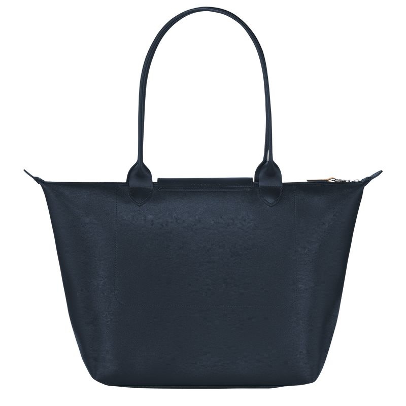 Bolsas Tote Longchamp Le Pliage City L Feminino Azul Marinho | 5790-HPLAT