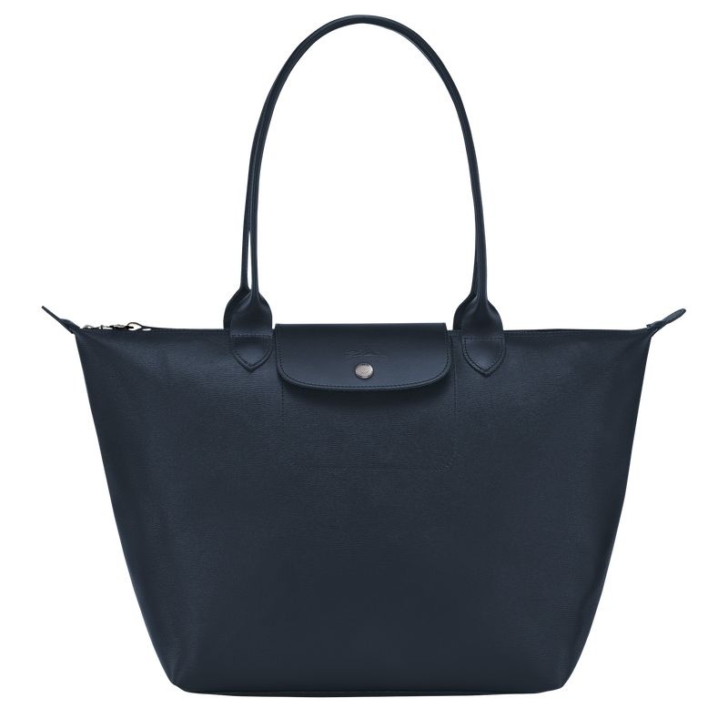 Bolsas Tote Longchamp Le Pliage City L Feminino Azul Marinho | 5790-HPLAT