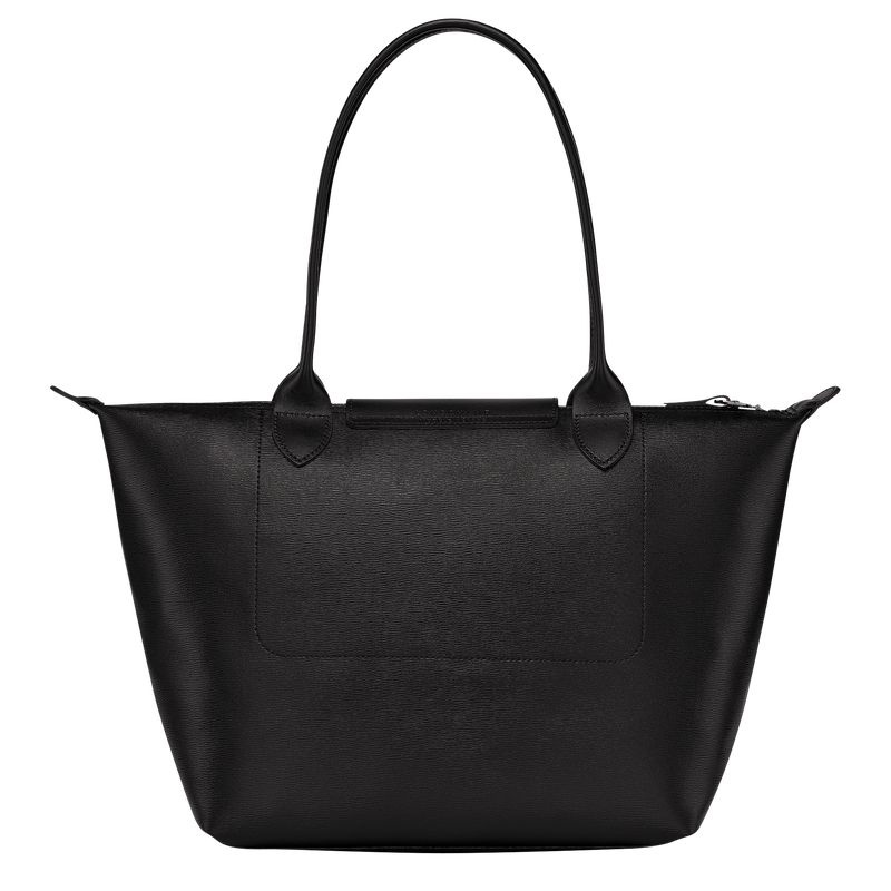 Bolsas Tote Longchamp Le Pliage City M Feminino Pretas | 2510-HJNYK