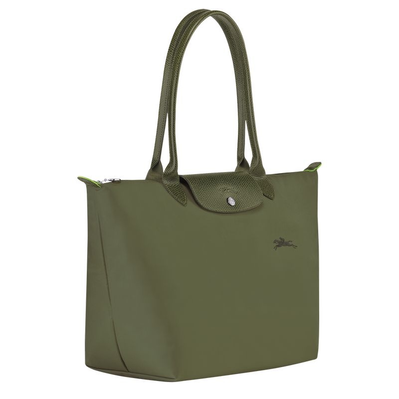 Bolsas Tote Longchamp Le Pliage Green L Feminino Verdes | 7438-FVEKN