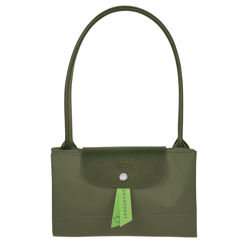 Bolsas Tote Longchamp Le Pliage Green L Feminino Verdes | 7438-FVEKN