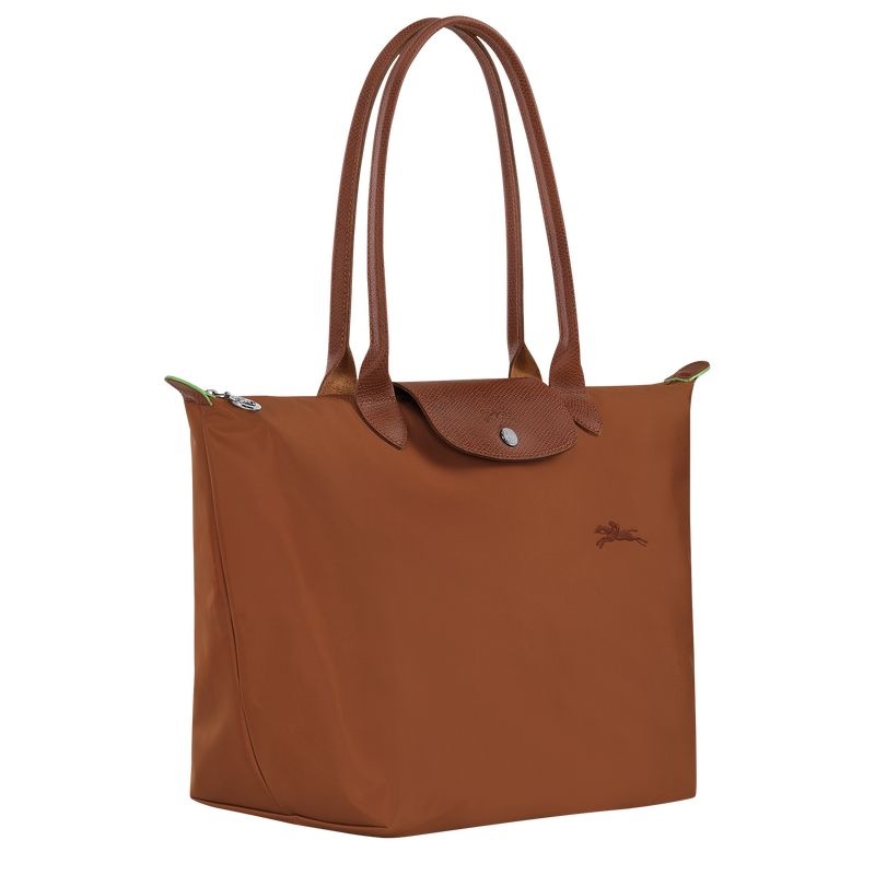 Bolsas Tote Longchamp Le Pliage Green L Feminino Marrom | 1342-UNOPR