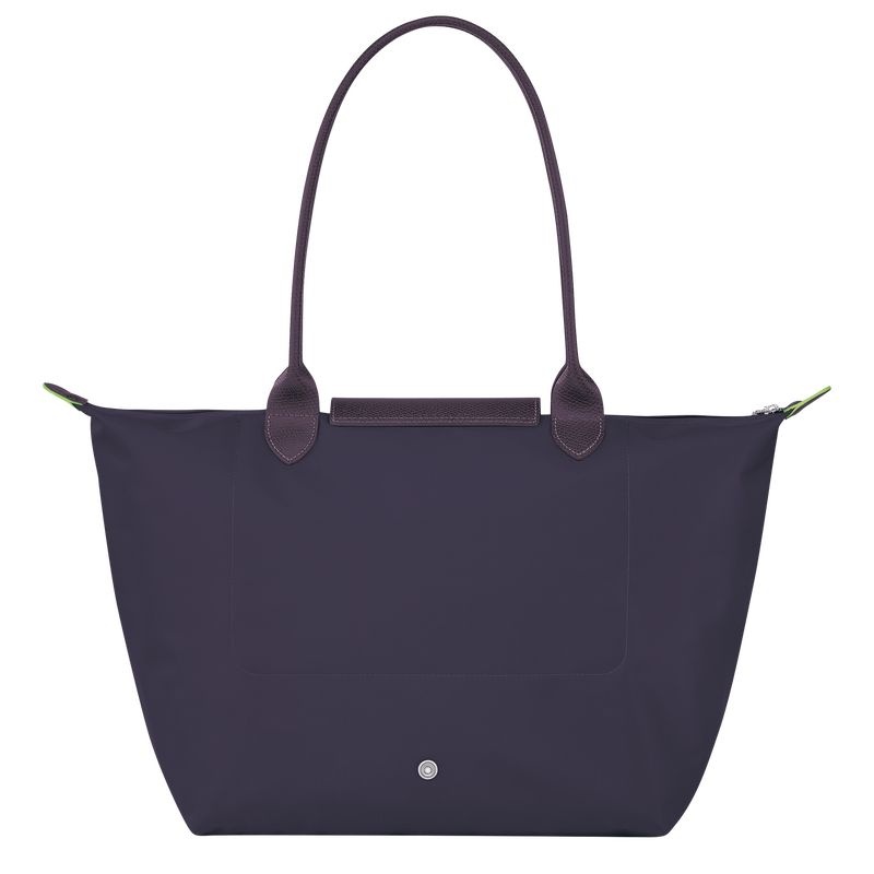 Bolsas Tote Longchamp Le Pliage Green L Feminino Azul Marinho | 0573-DAUOK