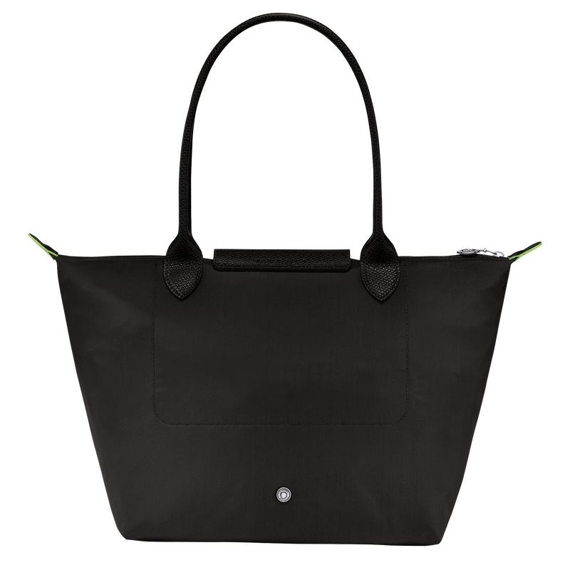 Bolsas Tote Longchamp Le Pliage Green M Feminino Pretas | 0893-KSENH