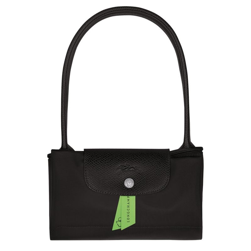 Bolsas Tote Longchamp Le Pliage Green M Feminino Pretas | 0893-KSENH