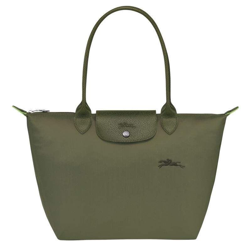 Bolsas Tote Longchamp Le Pliage Green M Feminino Verdes | 7316-VZGXH