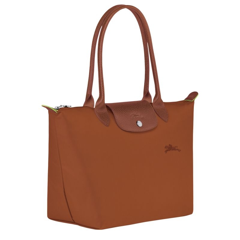 Bolsas Tote Longchamp Le Pliage Green M Feminino Marrom | 0241-LBQIX