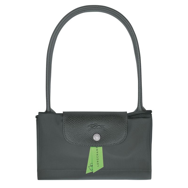 Bolsas Tote Longchamp Le Pliage Green M Feminino Cinzentas Escuro | 4602-WPHXC