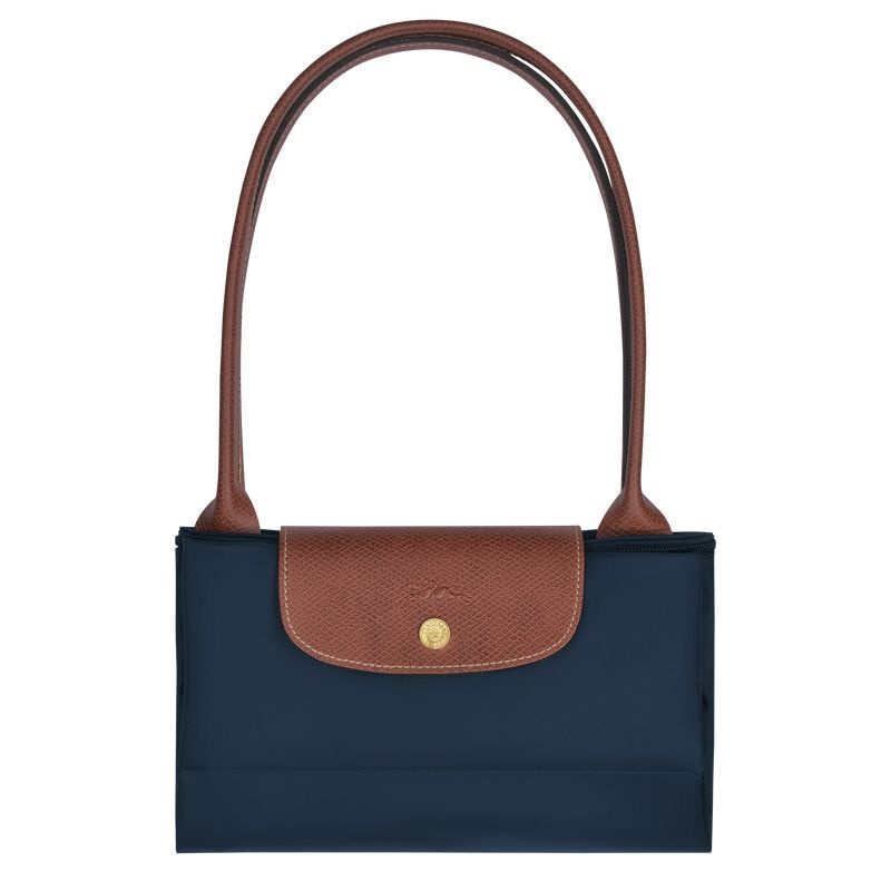 Bolsas Tote Longchamp Le Pliage Original L Feminino Azul Marinho | 3726-YKGVT