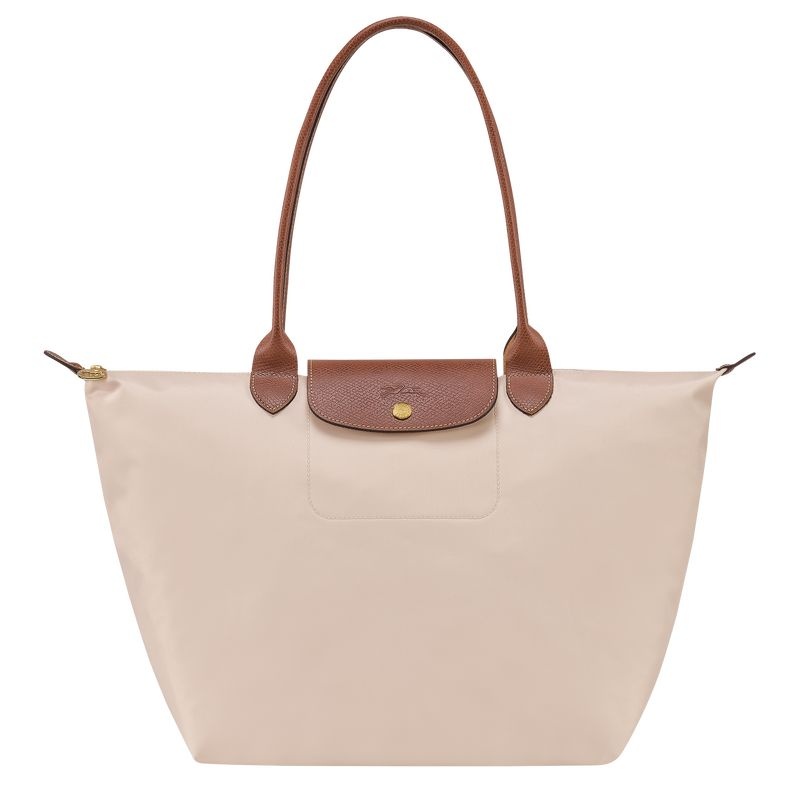 Bolsas Tote Longchamp Le Pliage Original L Feminino Branco | 8315-RINWD