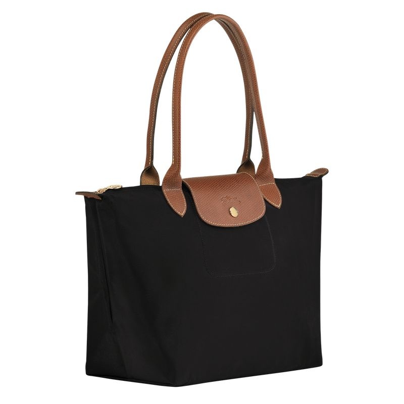 Bolsas Tote Longchamp Le Pliage Original M Feminino Pretas | 9368-OHEFN