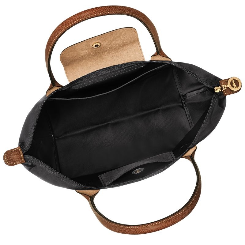 Bolsas Tote Longchamp Le Pliage Original M Feminino Pretas | 9368-OHEFN