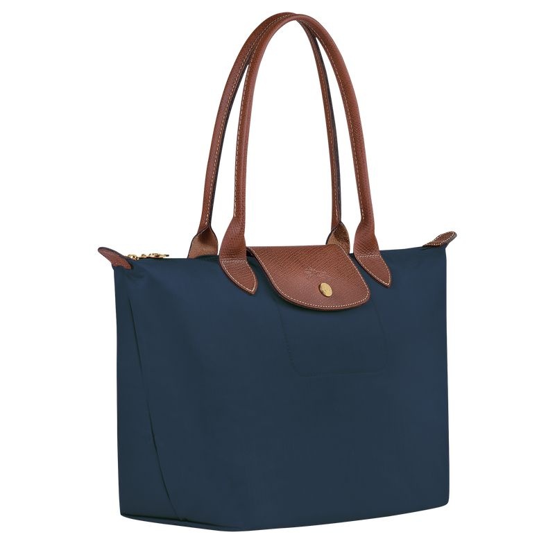 Bolsas Tote Longchamp Le Pliage Original M Feminino Azul Marinho | 4751-NGJDL