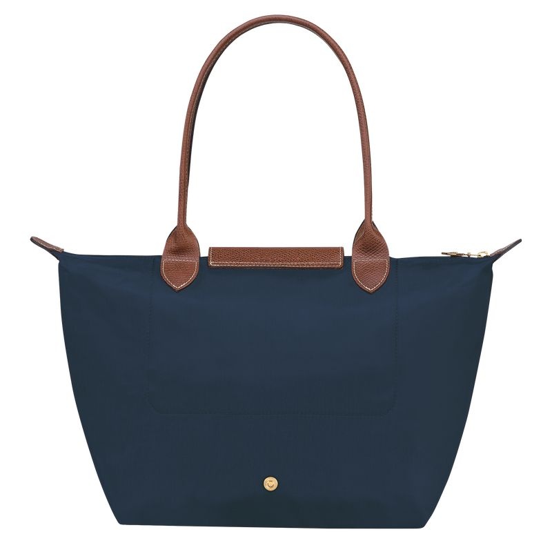 Bolsas Tote Longchamp Le Pliage Original M Feminino Azul Marinho | 4751-NGJDL