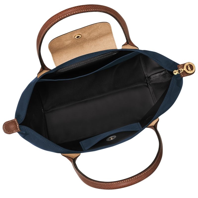 Bolsas Tote Longchamp Le Pliage Original M Feminino Azul Marinho | 4751-NGJDL