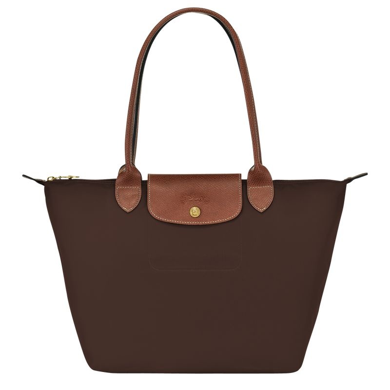 Bolsas Tote Longchamp Le Pliage Original M Feminino Chocolate | 2843-ISCON