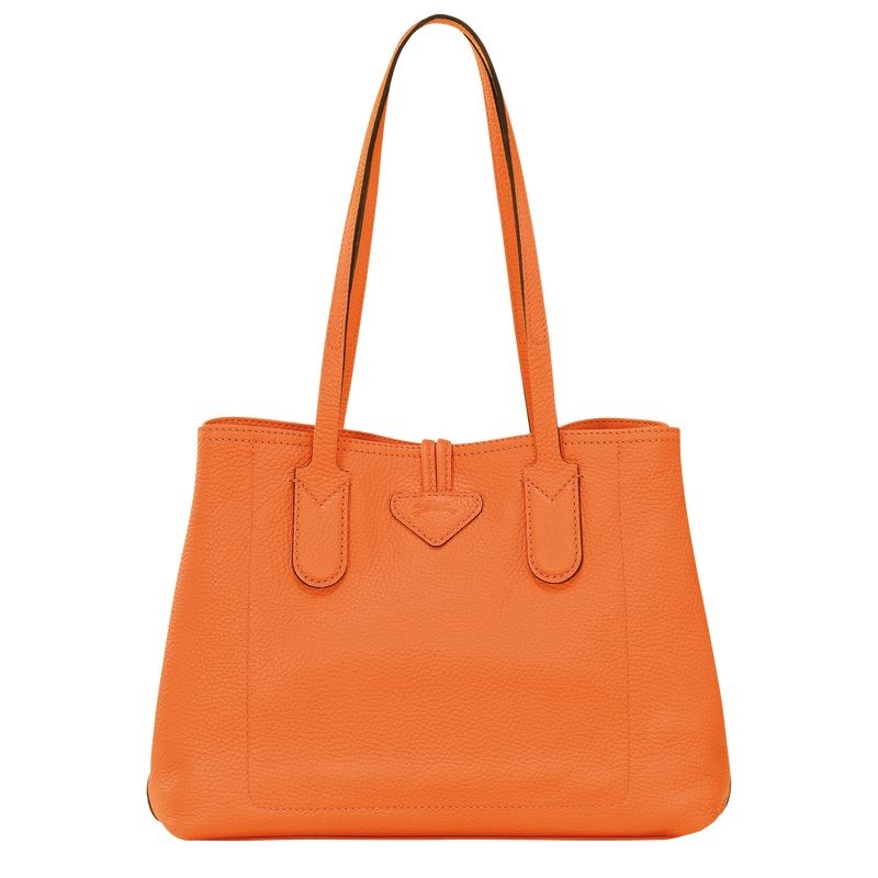 Bolsas Tote Longchamp Roseau Essential M Feminino Laranja | 6351-JNUIK