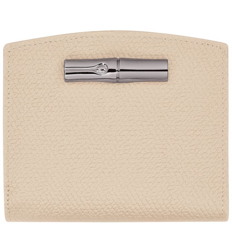 Carteira Longchamp Roseau Feminino Branco | 0438-VLEIQ