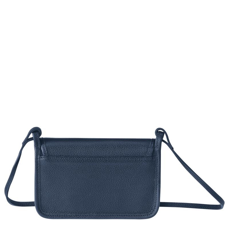 Clutch Longchamp Le Foulonné XS Feminino Azul Marinho | 5120-GQKYL