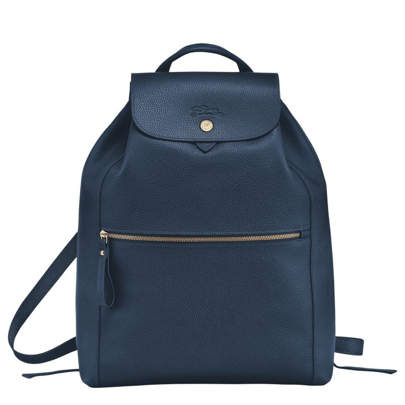 Mochilas Longchamp Le Foulonné Feminino Azul Marinho | 5781-BJOGA