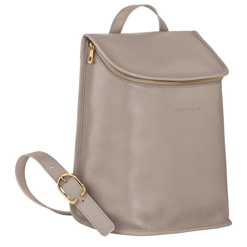 Mochilas Longchamp Le Foulonné Feminino Cinzentas | 5169-PZLVA