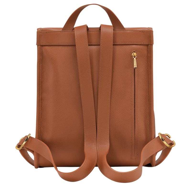 Mochilas Longchamp Le Foulonné Feminino Marrom | 2897-UOACW