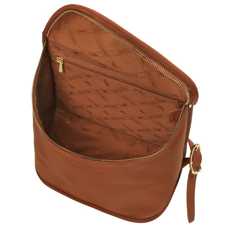 Mochilas Longchamp Le Foulonné Feminino Marrom | 2897-UOACW