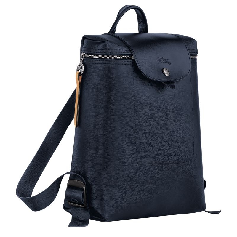 Mochilas Longchamp Le Pliage City M Masculino Azul Marinho | 0468-GDFPM