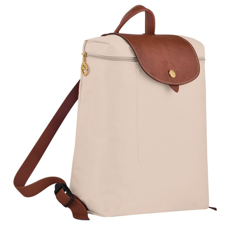 Mochilas Longchamp Le Pliage Original M Feminino Branco | 2765-QFEMB