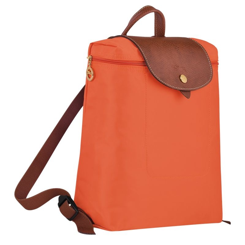 Mochilas Longchamp Le Pliage Original M Feminino Laranja | 1860-ZNBWJ