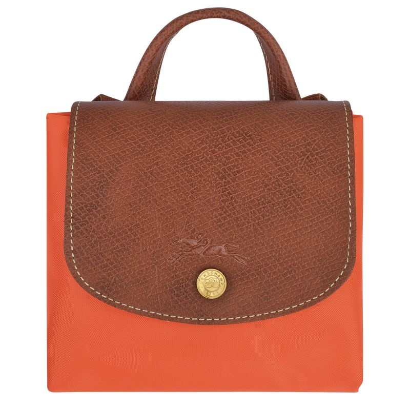 Mochilas Longchamp Le Pliage Original M Feminino Laranja | 1860-ZNBWJ