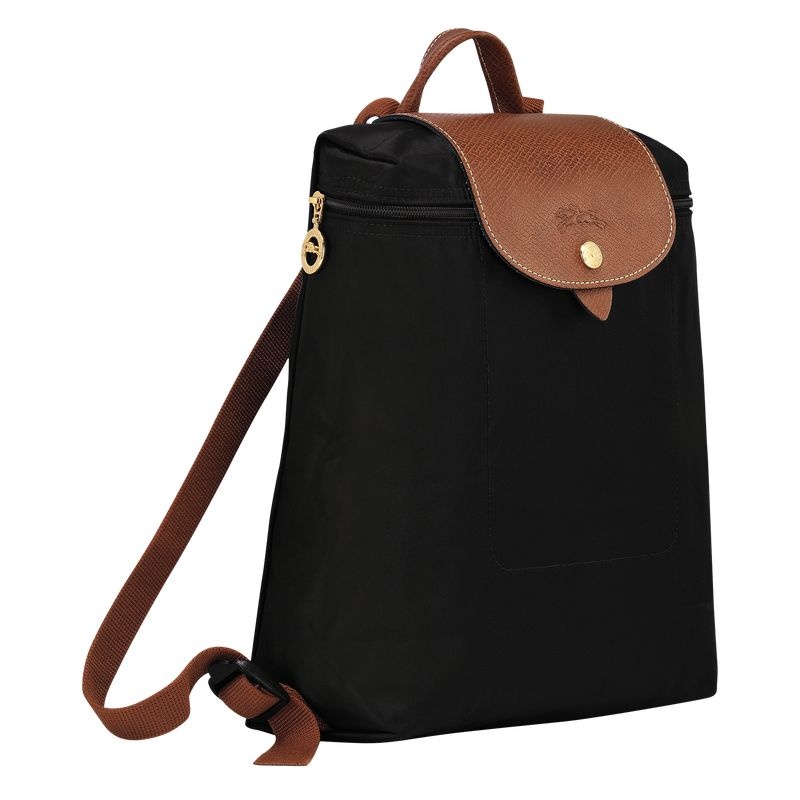 Mochilas Longchamp Le Pliage Original M Feminino Pretas | 9510-TLNFA