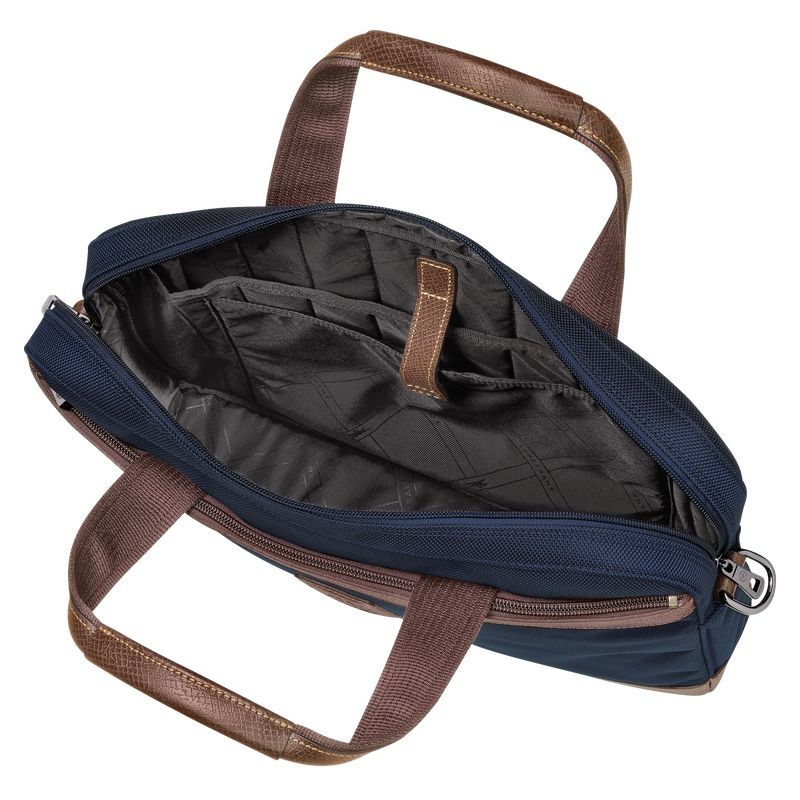 Pasta Longchamp Boxford S Masculino Azuis | 4285-IMQAW