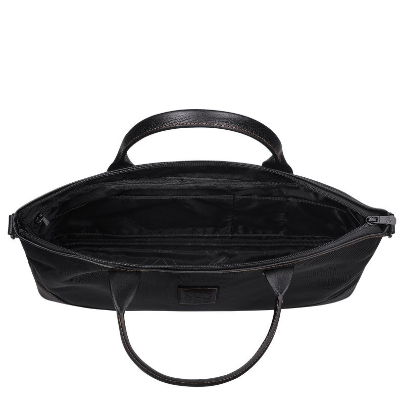 Pasta Longchamp Boxford S Masculino Pretas | 4780-DSHVG