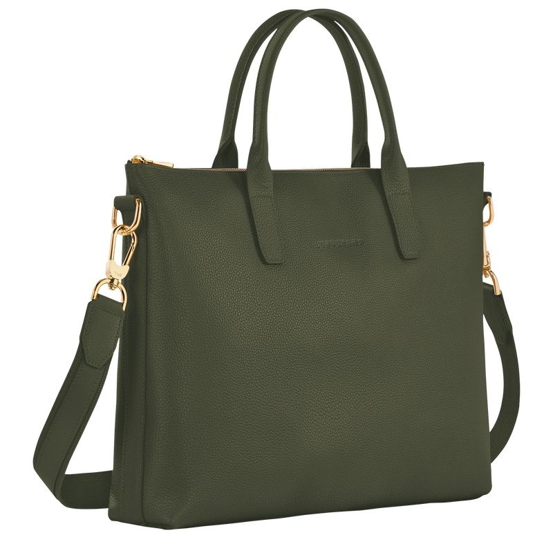 Pasta Longchamp Le Foulonné S Feminino Caqui | 5834-PEZYA