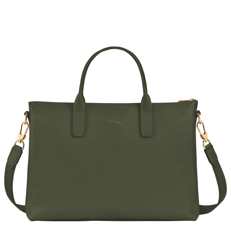 Pasta Longchamp Le Foulonné S Feminino Caqui | 5834-PEZYA