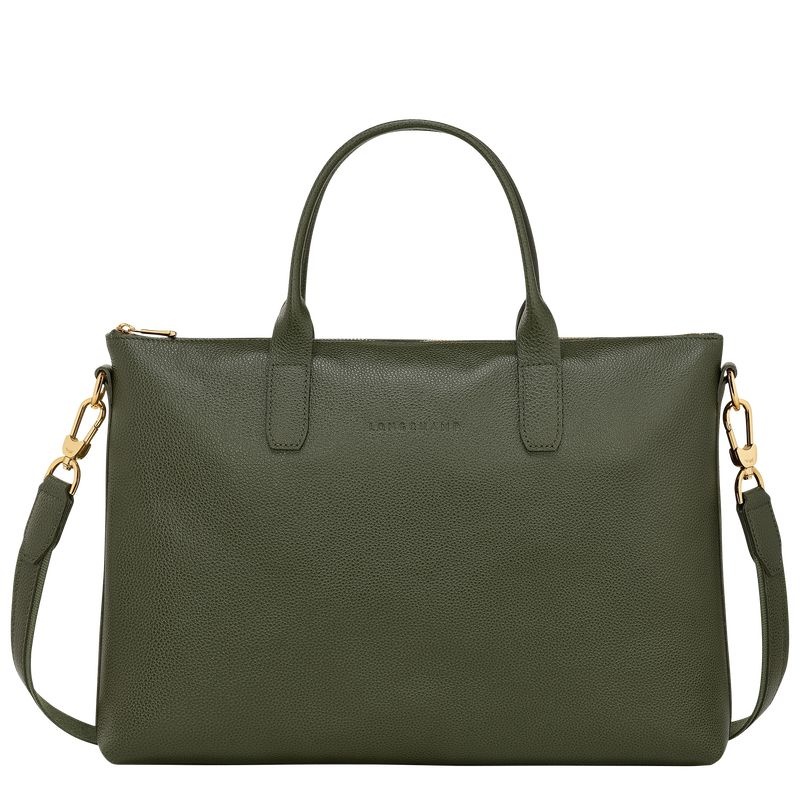 Pasta Longchamp Le Foulonné S Feminino Caqui | 5834-PEZYA