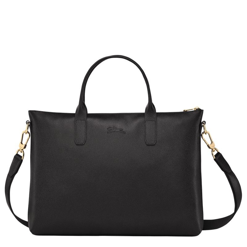 Pasta Longchamp Le Foulonné S Feminino Pretas | 8140-OBAZF