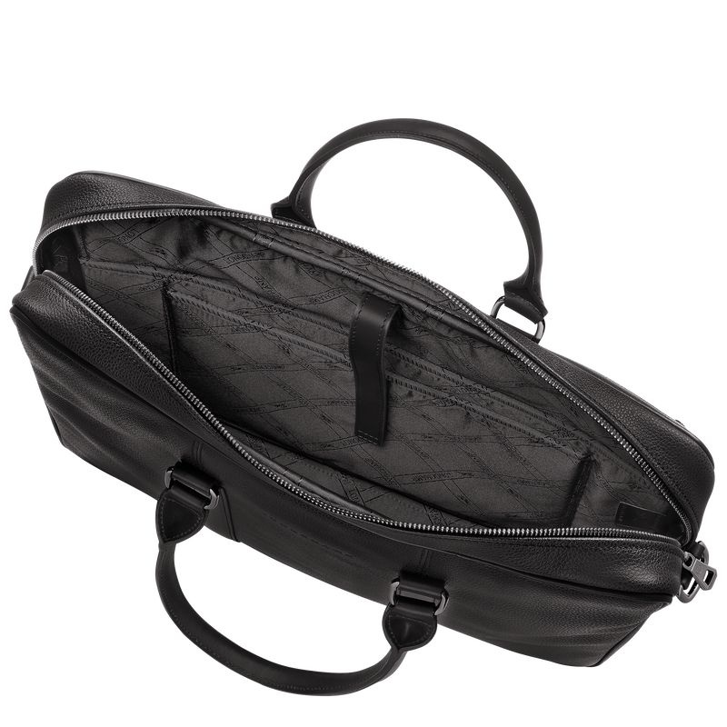 Pasta Longchamp Le Foulonné S Masculino Pretas | 8176-SLBUM