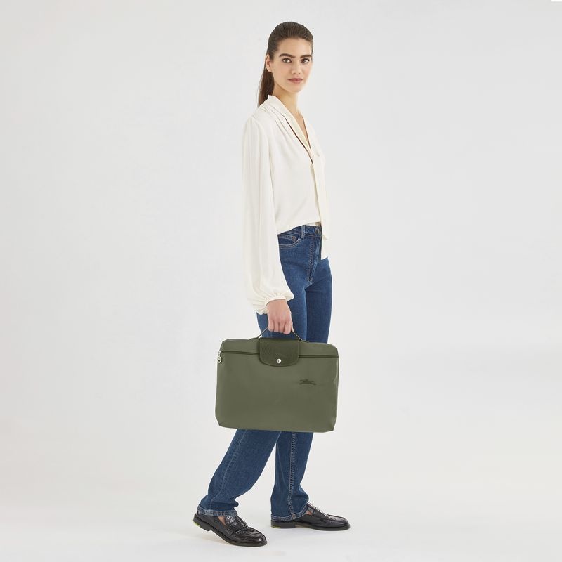 Pasta Longchamp Le Pliage Green S Feminino Verdes | 8052-FKVTN