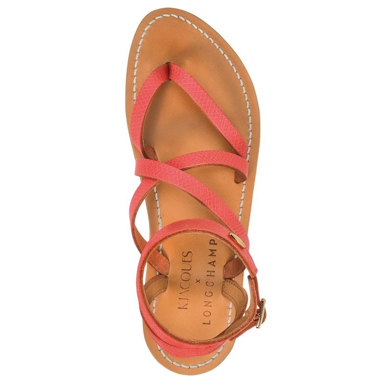 Sandálias Longchamp x K.Jacques Sandals Feminino Rosa | 8641-WUNCT