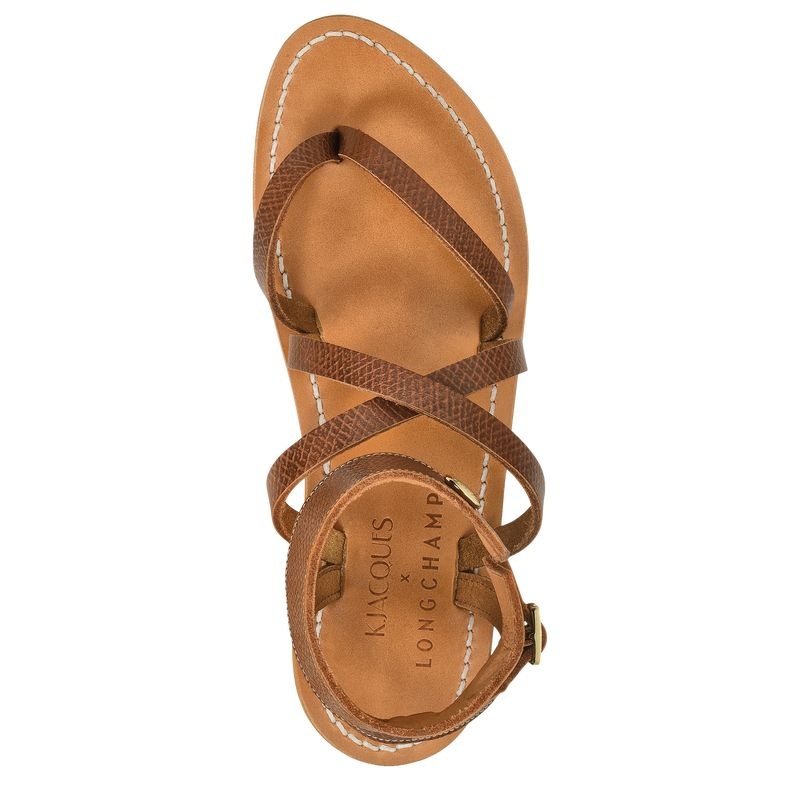 Sandálias Longchamp x K.Jacques Sandals Feminino Marrom | 1493-OZDBK