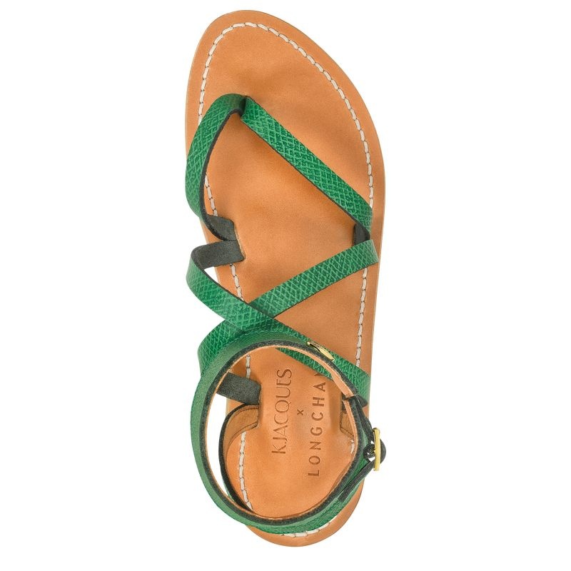 Sandálias Longchamp x K.Jacques Sandals Feminino Verdes | 9246-CUQZG