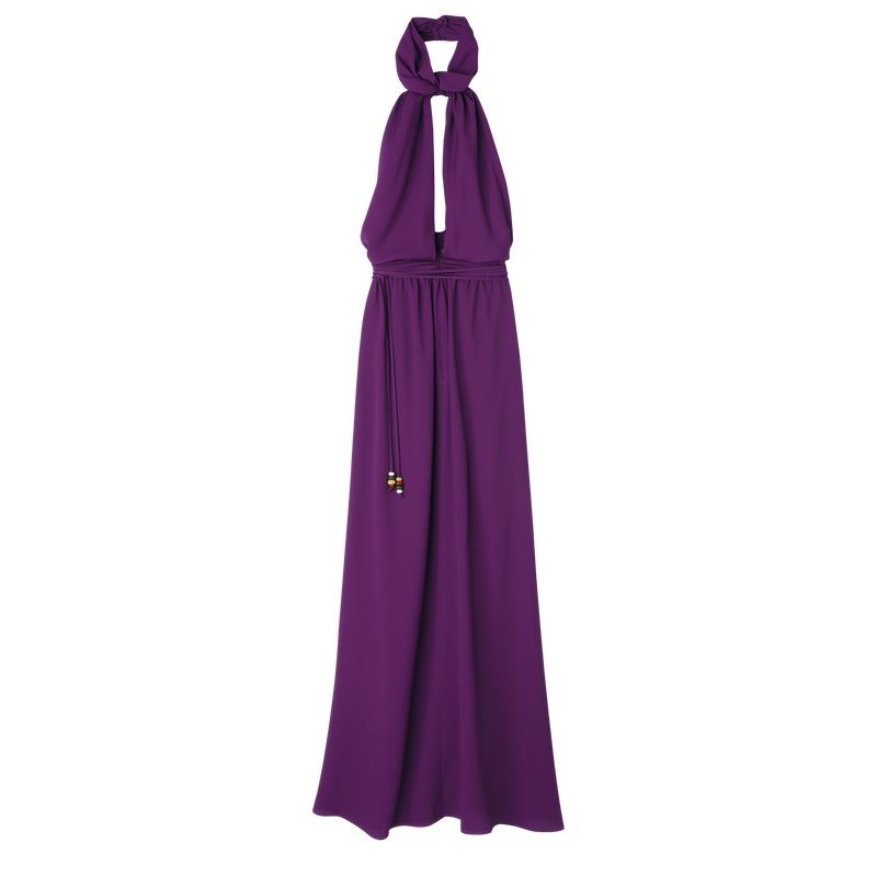 Vestido Longchamp Long Feminino Roxo | 6719-PEZVU