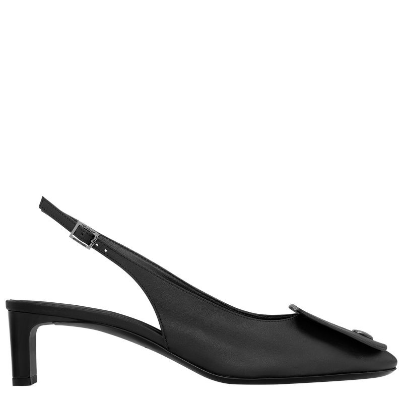 pumps Longchamp Le Pliage Xtra Slingback Feminino Pretas | 6473-TZNLO